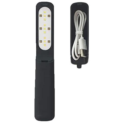 Lampada Sterilizzatrice Uvc Con Powerbank E Torcia Integrata, Sterilizzatore Led Disinfettante Germicida Raggi Ultravioletti, Luce Antibatterica Ultravioletta +caricatore Smartphone Batteria Portatile - Foto 7