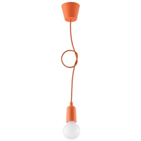 Lampadario A Sospensione In Plastica, 8 X Max. 100 Cm, Colore: Arancione - Foto 15