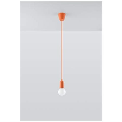 Lampadario A Sospensione In Plastica, 8 X Max. 100 Cm, Colore: Arancione - Foto 2