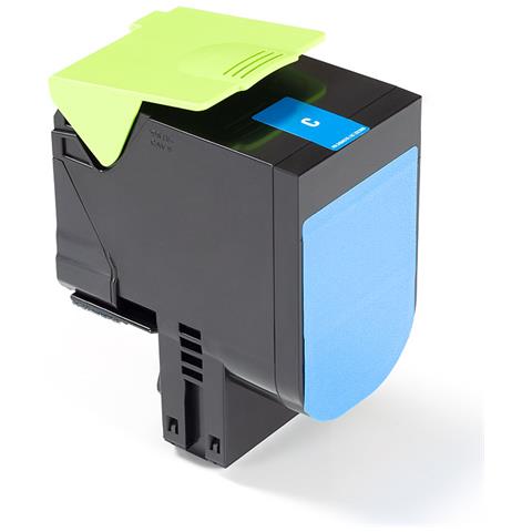 Toner Ciano 1000 Pagine Sostituisce Lexmark 70c20c0, 702c, 70c20ce, 702ce Toner Per Lexmark Cs310n, Cs310dn, Cs410n, Cs410dn, Cs410dtn, Cs510de, Cs510dte - Foto 1