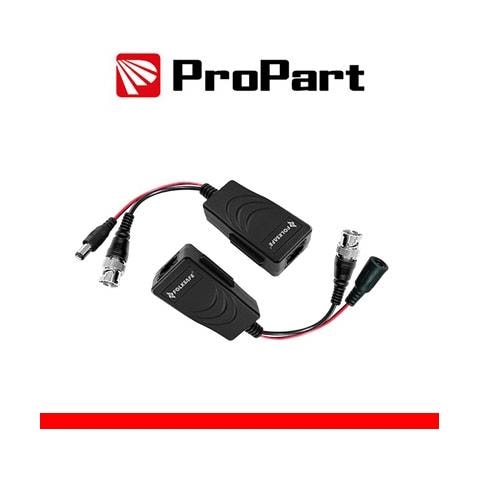 Coppia Di Balun Video Hd Cat5e/6 Ad 1 Canale E Alimentazione - Foto 1