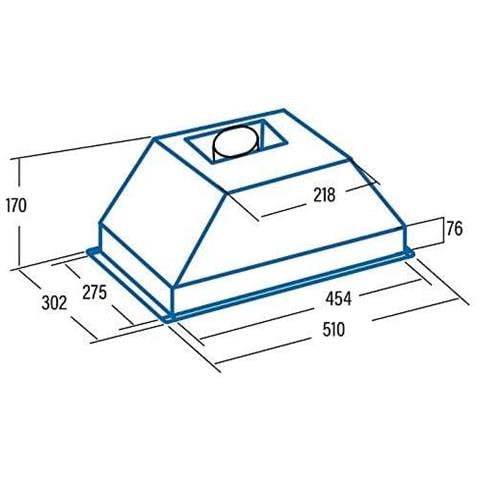Cappa G-45 Wh Baldacchino, Classe Efficienza Energetica D, Larghezza 51 Cm, 390 M³ / h, Comando A Cursore, Led, Bianco - Foto 6