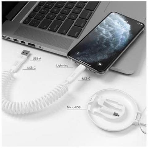 Vonmhlen Allroundo C Cavo Usb 0,75 M Usb 2.0 Usb C Bianco - Foto 7