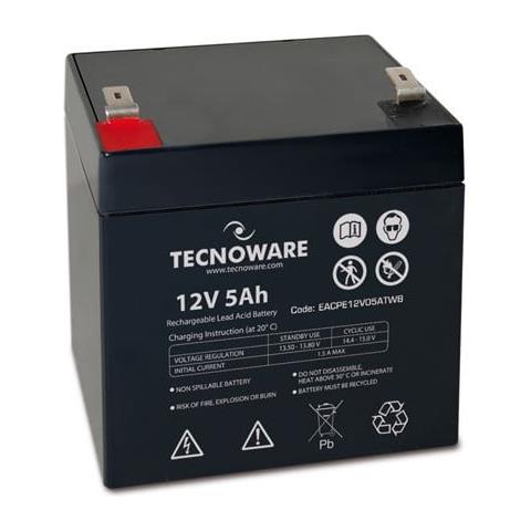 Batteria Ricaricabile Al Piombo 12 V 5ah (eacpe12v05atwb) Bulk - Foto 1