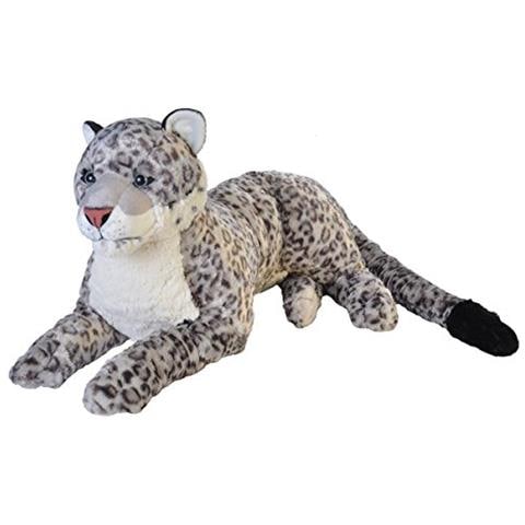 Jumbo Leopardo Delle Nevi, Animale Farcito Gigante, Peluche, 30 Di Lunghezza - Foto 1