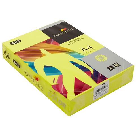 Carta Giallo Fluorescente 500 Foglie Din A4 - Foto 3