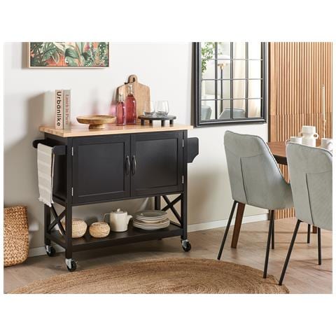 Carrello Da Cucina Nero Mele - Foto 1