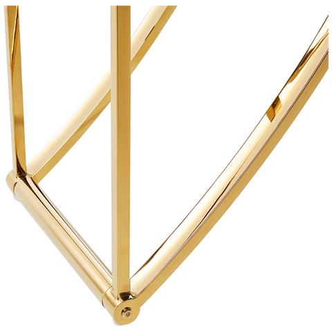 Mobile Con 4 Ripiani Hollow Metallo 175 Cm Oro - Foto 2