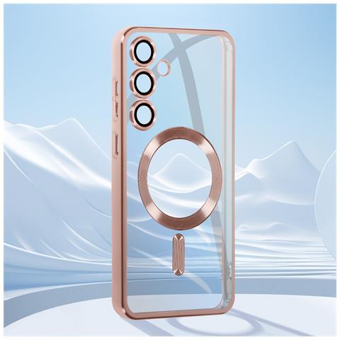 Cover Magsafe Per Samsung S23 Fe In Silicone Bordo Cromato - Foto 2