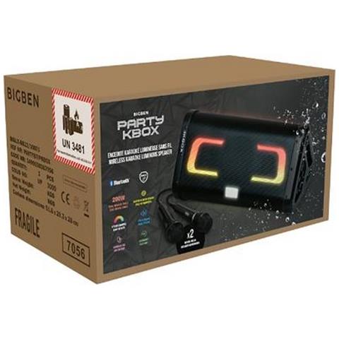 Speaker Bluetooth 5.0 Ipx54 200w Kbox Effetti Luminosi E 2 Microfoni, Nero - Foto 4