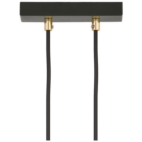 Lampada A Sospensione Glam - Nero, Bianco - Acciaio Verniciato A Polvere, Vetro - 15x115x15 Cm - Foto 8