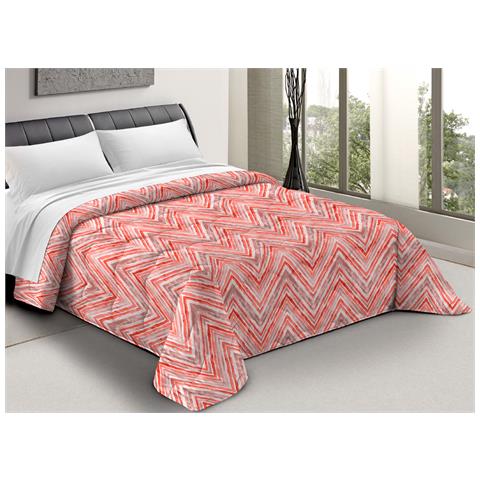 Trapunta Piumone Letto Invernale Imbottita 300gr Scaldanotti Zaira 2 Piazze Albicocca - Foto 1