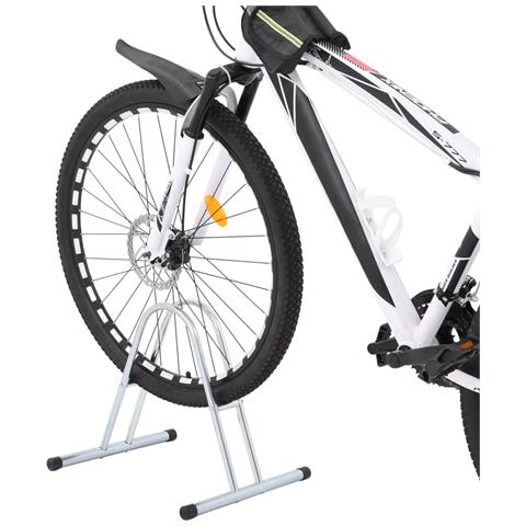 Supporto Per 1 Bici Da Pavimento Autoportante Acciaio Zincato - Foto 2