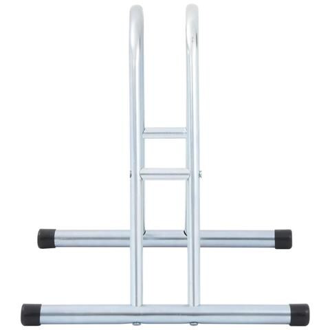 Supporto Per 1 Bici Da Pavimento Autoportante Acciaio Zincato - Foto 3