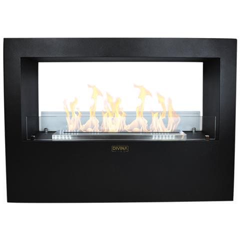 Camino A Bioetanolo Da Terra Per Interno Esterno Giotto S Nero 100x30x70 - Foto 1