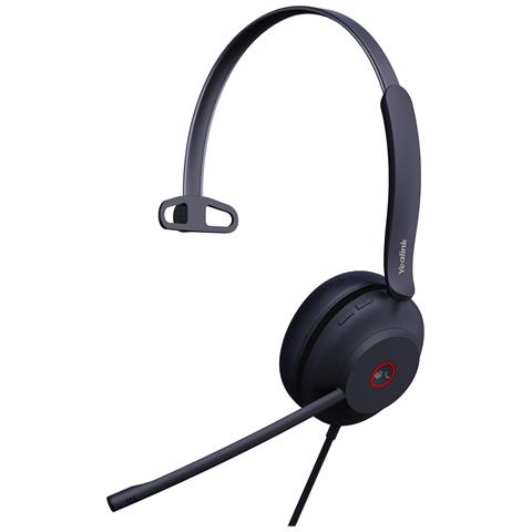 UH37 Mono Teams Auricolare Cablato A Padiglione Ufficio USB Type-C / USB Type-A Nero - Foto 1