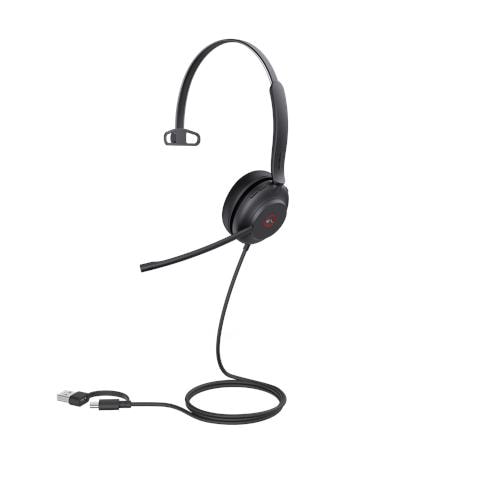 UH37 Mono Teams Auricolare Cablato A Padiglione Ufficio USB Type-C / USB Type-A Nero - Foto 2