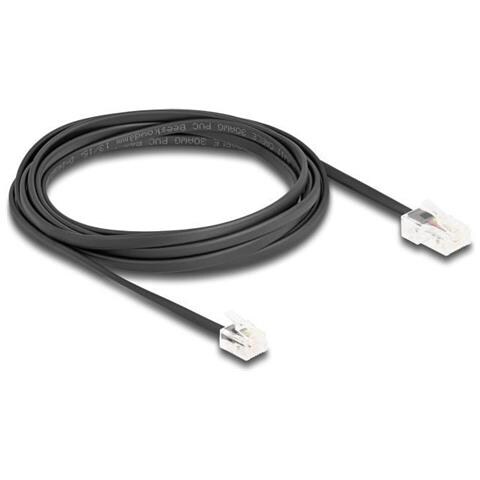 Delock Cavo Telefonico Da Spina Rj45 A Spina Rj11 Nero 3 M - Foto 1