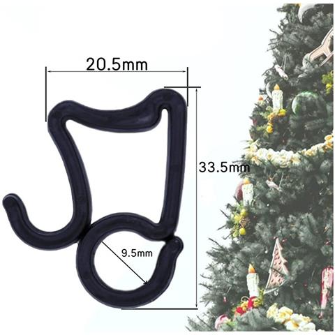 Confezione Da 50 Ganci Per Luci A Corda Per Esterni Per Appendere Luci A Corda Black - Foto 2