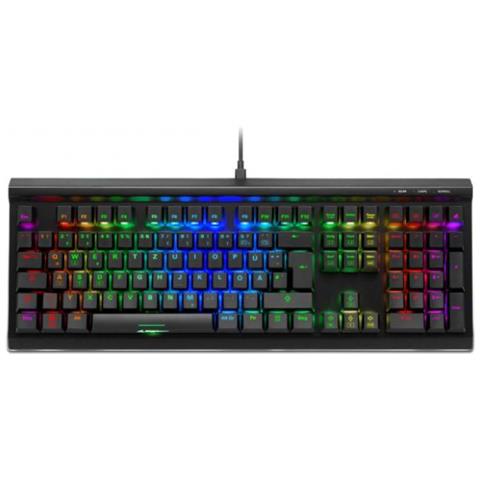 Sharkoon Skiller Sgk40 Tastiera Ufficio Usb Tedesco Nero - Foto 1