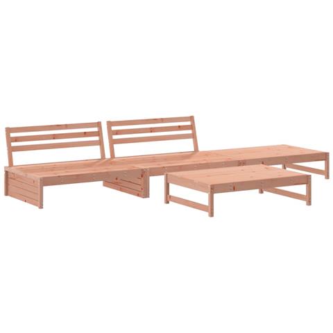 Set Salotto Da Giardino 4 Pz In Legno Massello Di Douglas - Foto 2