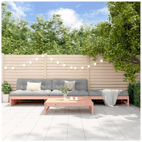 Set Salotto Da Giardino 4 Pz In Legno Massello Di Douglas - Foto 1