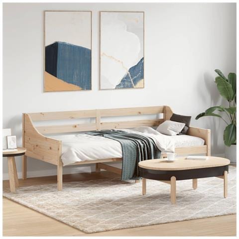 Lusso Casadino - Dormeuse Senza Materasso 90x190 Cm In Legno Massello Di Pino - Foto 8