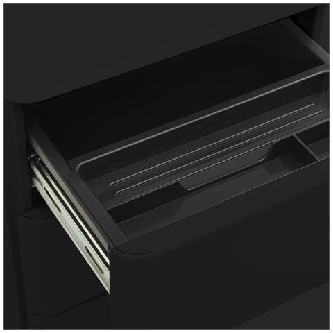 Lusso Casadino -  Schedario Mobile Nero 30x45x59 Cm In Acciaio - Foto 8