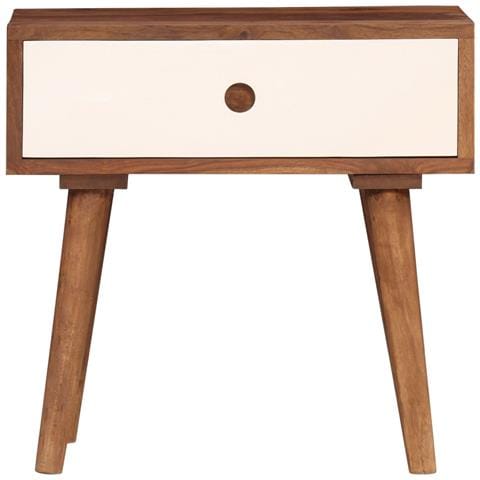 Comodino In Legno Massello Di Acacia 45x30x45 Cm - Foto 1