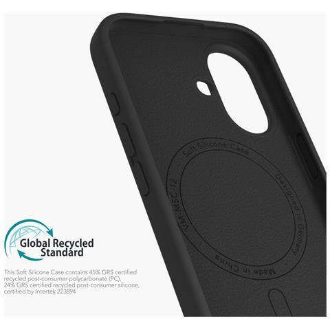 Soft Silicone Case custodia per cellulare 15,5 cm (6.1") Cover Nero - Foto 5