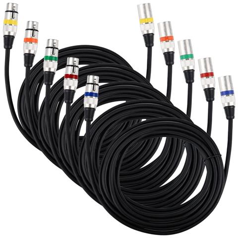 Cavo Audio Xlr Maschio A Femmina Per Microfono E Altoparlante 5m - Foto 1