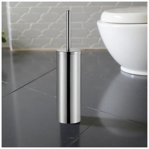 Spazzola Per Wc Autoportante Cromata In Acciaio Per Toilette - Foto 6