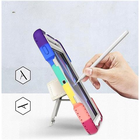 Custodia Per Ipad Pro 11” 2021 3/2 Gen Con Supporto Girevole E Alloggiamento Per Stilo Colorata - Foto 4