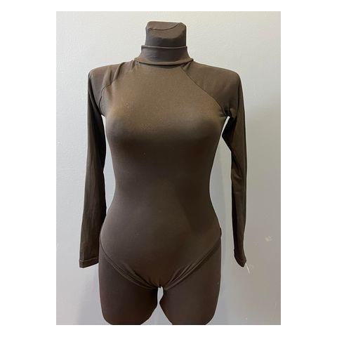 Body Da Donna Nero Confortevole In Nylon E Spandex, Taglia S - Foto 1
