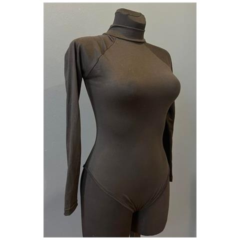 Body Da Donna Nero Confortevole In Nylon E Spandex, Taglia S - Foto 5