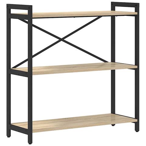 Libreria rovere sonoma 80 x 30 x 83 cm Legno multistrato - Foto 1