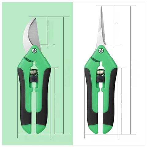 Set Di 2 Cesoie Da Potatura Multifunzionali Da Giardino - Lega E Tpr Green - Foto 4