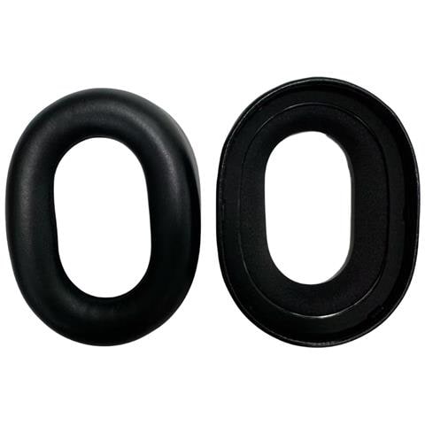 Cuscinetti Auricolari Di Ricambio Per Poly Voyager Surround 80 Uc - Confezione Da 2, Pelle Proteica, Nero - Foto 1