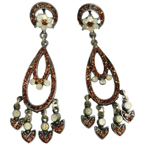 Ciondolo Lungo Multicristallo Sw E Argento 925 10µ T4 - Foto 2