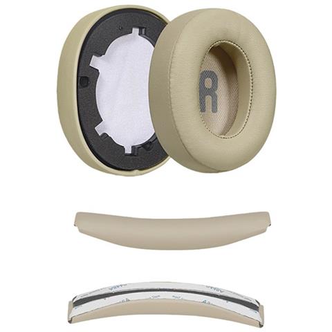 Kit Di Ricambio Per Cuscinetti Auricolari In Pelle Proteica Compatibile Con Cuffie Jbl Tune T700bt T710 720 T750btnc T760nc Beige - Foto 1