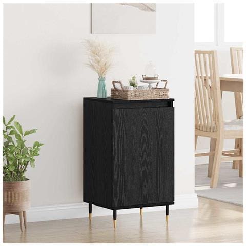 Credenza 2 pcs Rovere Nero 40 x 35 x 70 cm - Foto 2