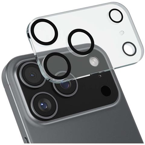 Vetro Protettivo Per Obiettivo Fotocamera Per Iphone 17 Pro Max Durezza 9h, Trasparente - Foto 1