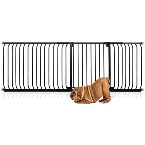Bettacare Cancelletto Per Cani Elite Con Montaggio A Pressione, 216cm - 225cm, Nero Opaco - Foto 1