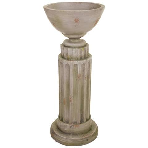 Fioriera A Colonna In Magnesio 42x42x104h - Foto 1