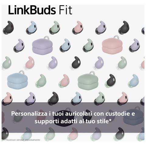 Custodia per LinkBuds Fit - Anello Easy Clip-On, Personalizza le tue cuffie, Solo per LinkBuds Fit - Ash Green - Foto 4