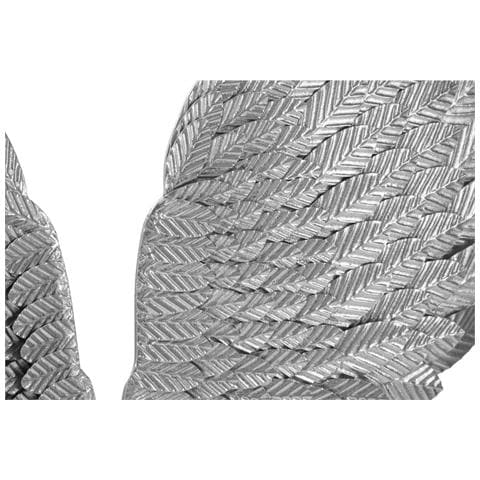 Decorazione In Metallo 3d Ali 1-argento-metallo-37,5x3x100 Cm - Foto 2