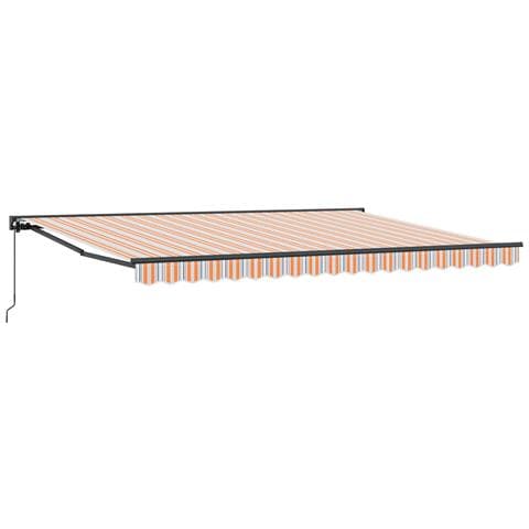 Tenda retrattile manuale Arancione, Grigio, Blu, Bianco - Foto 1