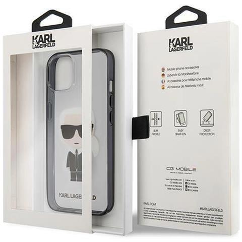 Karl Lagerfeld Klhcp13shikck Iphone 13 Mini 5,4 Trasparente Ikonik Karl - Foto 1