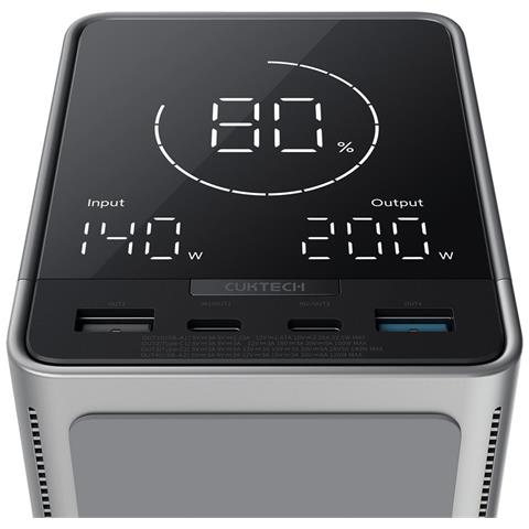 Cuktech Batteria Portatile 300w, 40000 Mah, Ricarica Wireless - Nera - Foto 1