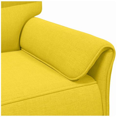 Set di divani 2 pz Giallo Chiaro Tessuto - Foto 9